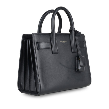 Saint Laurent Sac De Jour Calfskin Black Handbag Style 2