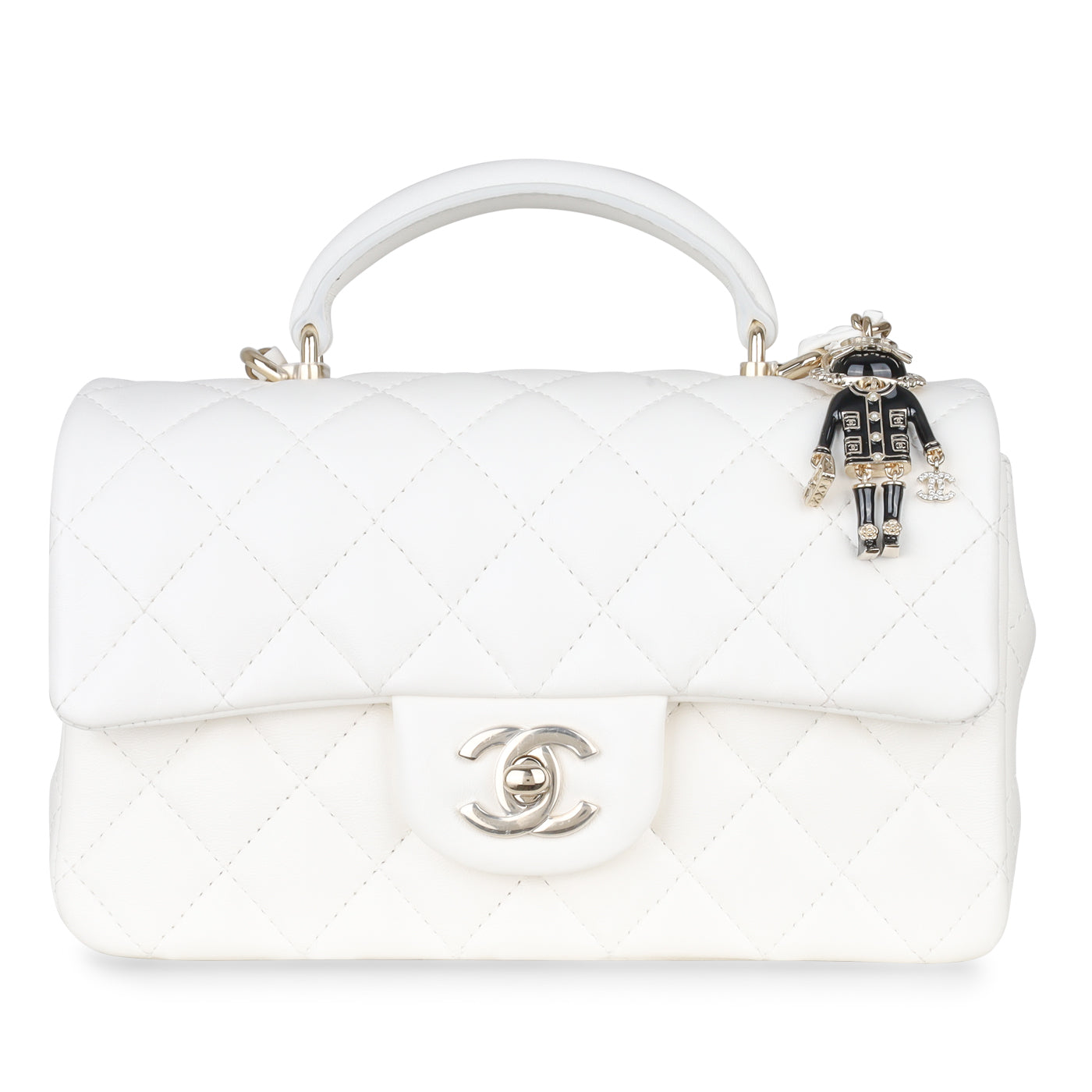 Chanel Classic Flap Lambskin Gold Shoulder Bag Style 77