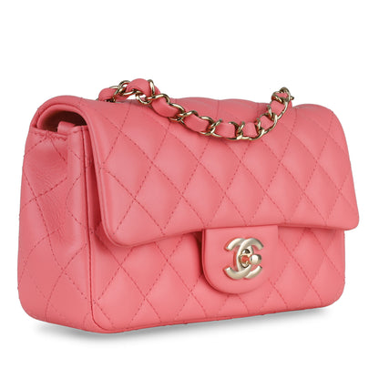 Chanel Classic Flap Lambskin Gold Shoulder Bag Style 78