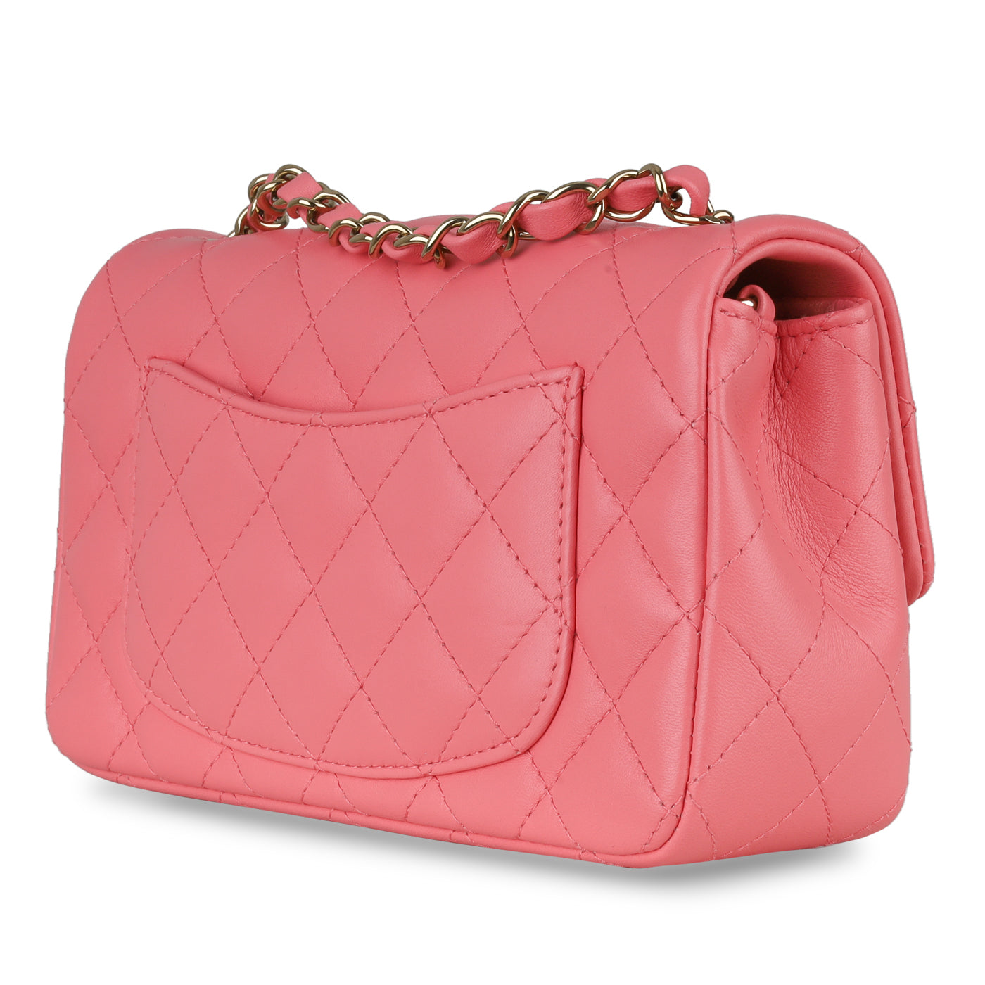 Chanel Classic Flap Lambskin Gold Shoulder Bag Style 78