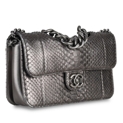 Chanel Python Flap Bag - Metallic