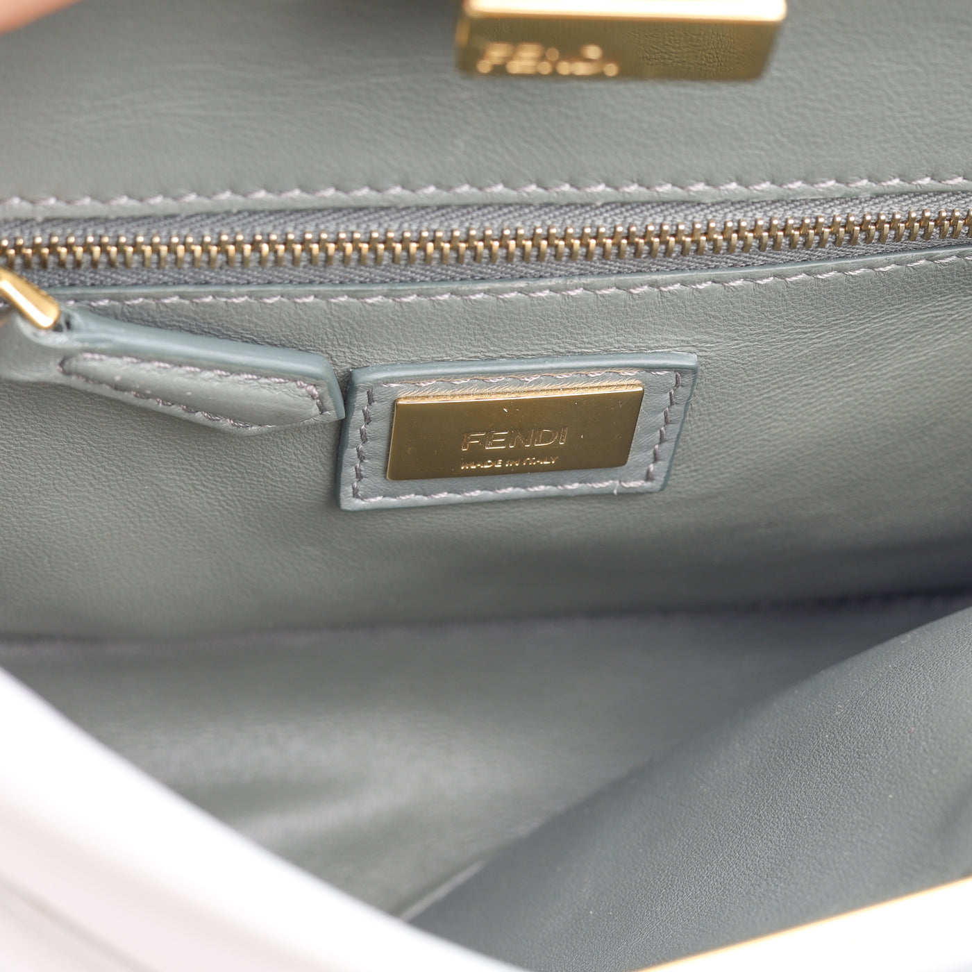 Fendi Peekaboo Leather Red Handbag Style 47