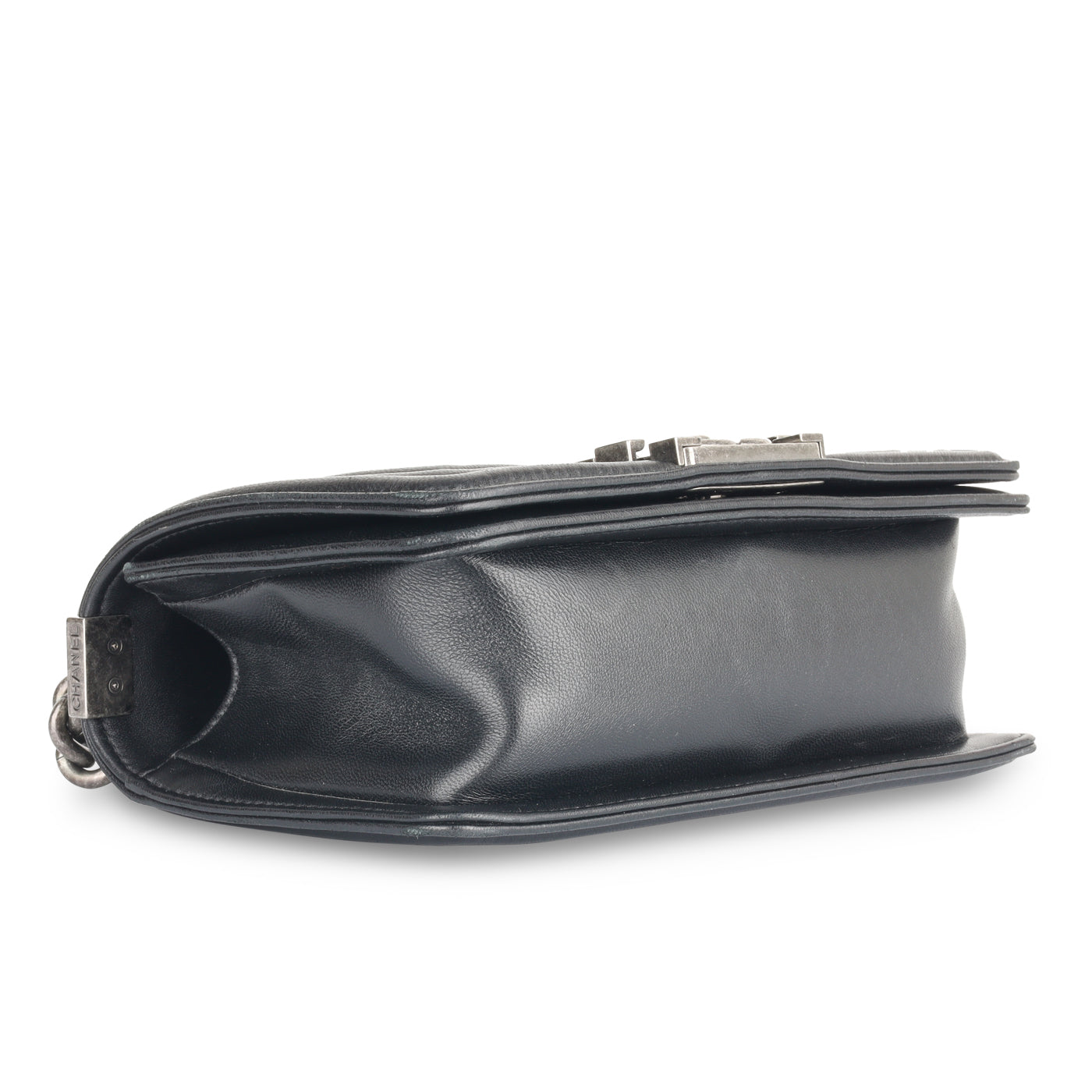 Chanel Boy Bag Lambskin Black Shoulder Bag Style 36