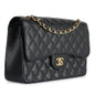 Chanel Classic Flap Caviar Black Shoulder Bag Style 17