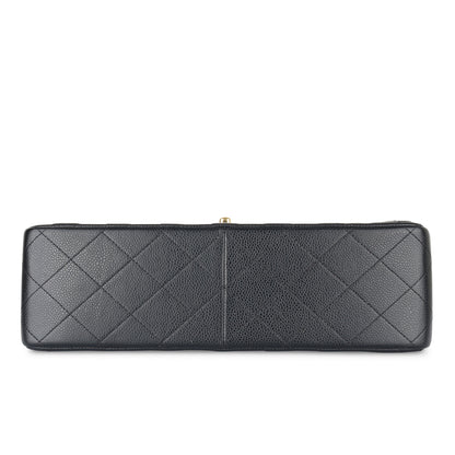 Chanel Classic Flap Caviar Black Shoulder Bag Style 17