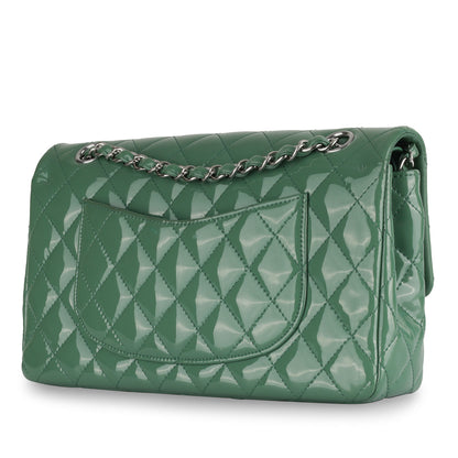Chanel Classic Flap Patent Leather Black Shoulder Bag Style 3