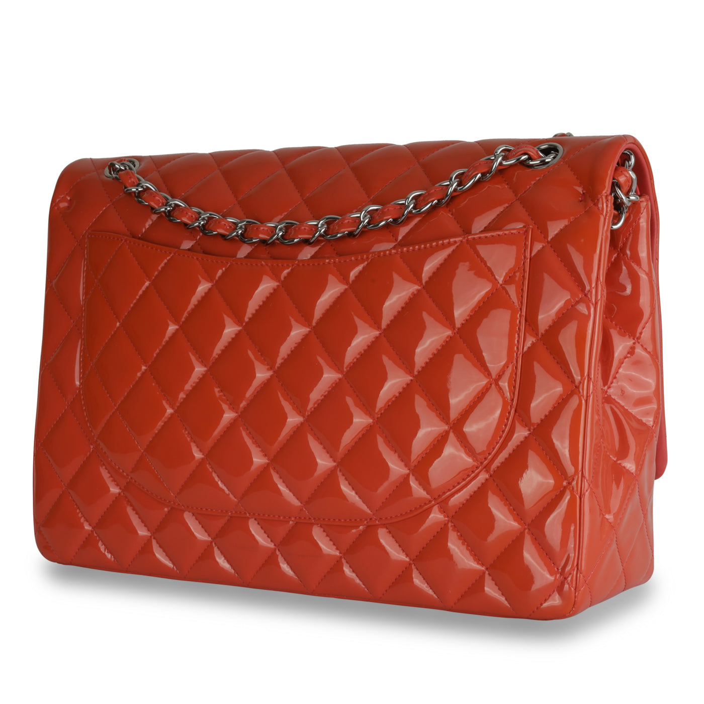 Chanel Classic Flap Caviar Silver Shoulder Bag Style 9
