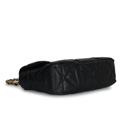 Chanel Chanel 19 Lambskin Black Shoulder Bag Style 21