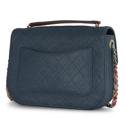 Chanel Classic Flap Caviar Gold Shoulder Bag Style 40