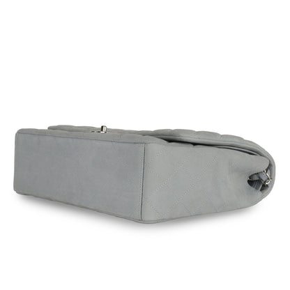 Chanel Classic Flap Caviar Silver Shoulder Bag Style 8