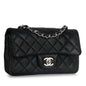 Chanel Classic Flap Lambskin Black Shoulder Bag Style 168