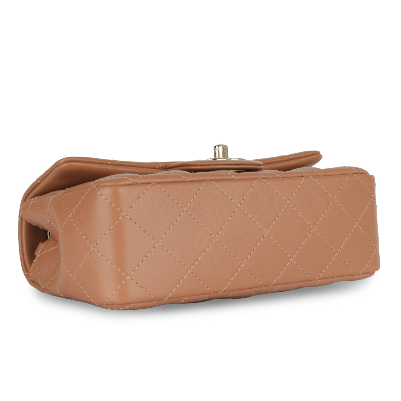 Chanel Classic Flap Lambskin Gold Shoulder Bag Style 75