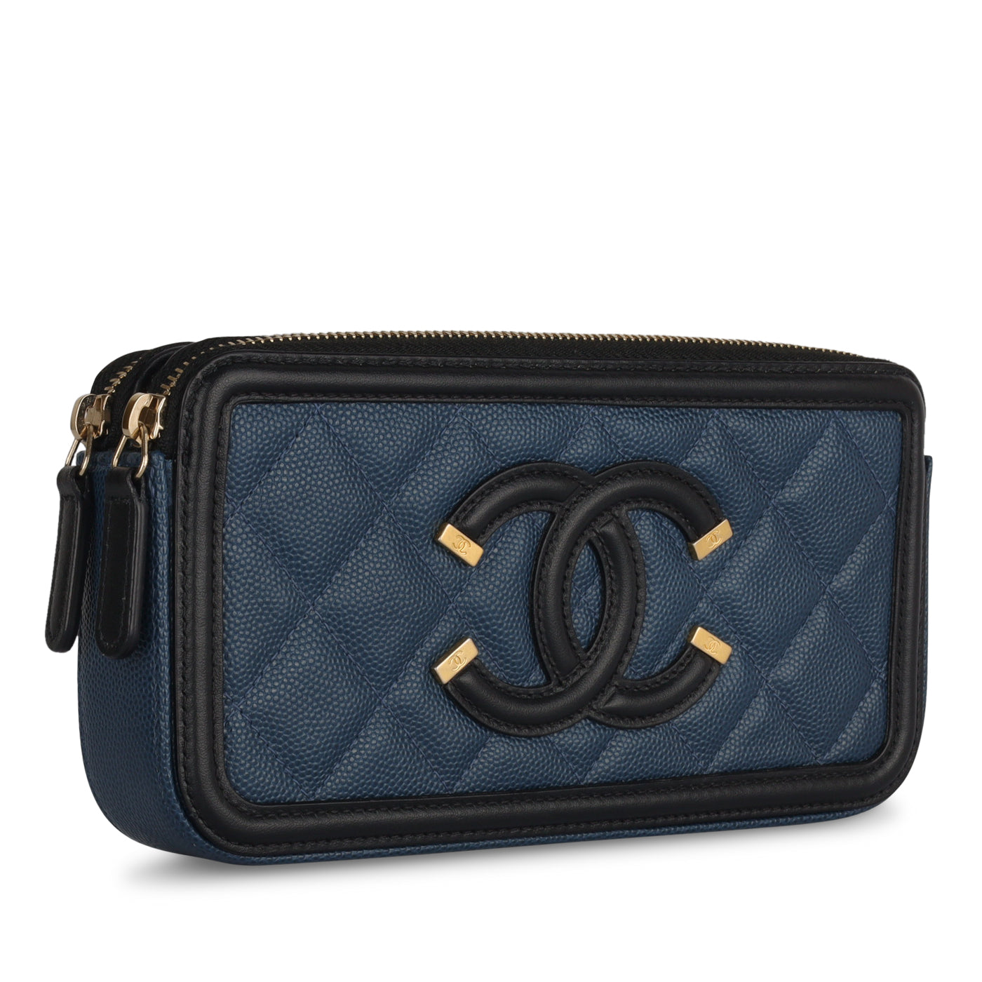 Chanel Vanity Caviar Black Clutch Style 4