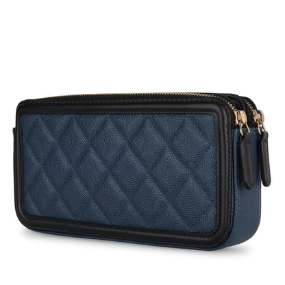 Chanel Vanity Caviar Black Clutch Style 4