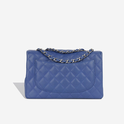 Chanel Classic Flap Caviar Silver Shoulder Bag Style 2