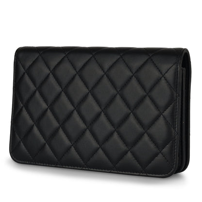 Chanel Classic Flap Lambskin Black Crossbody Style 5