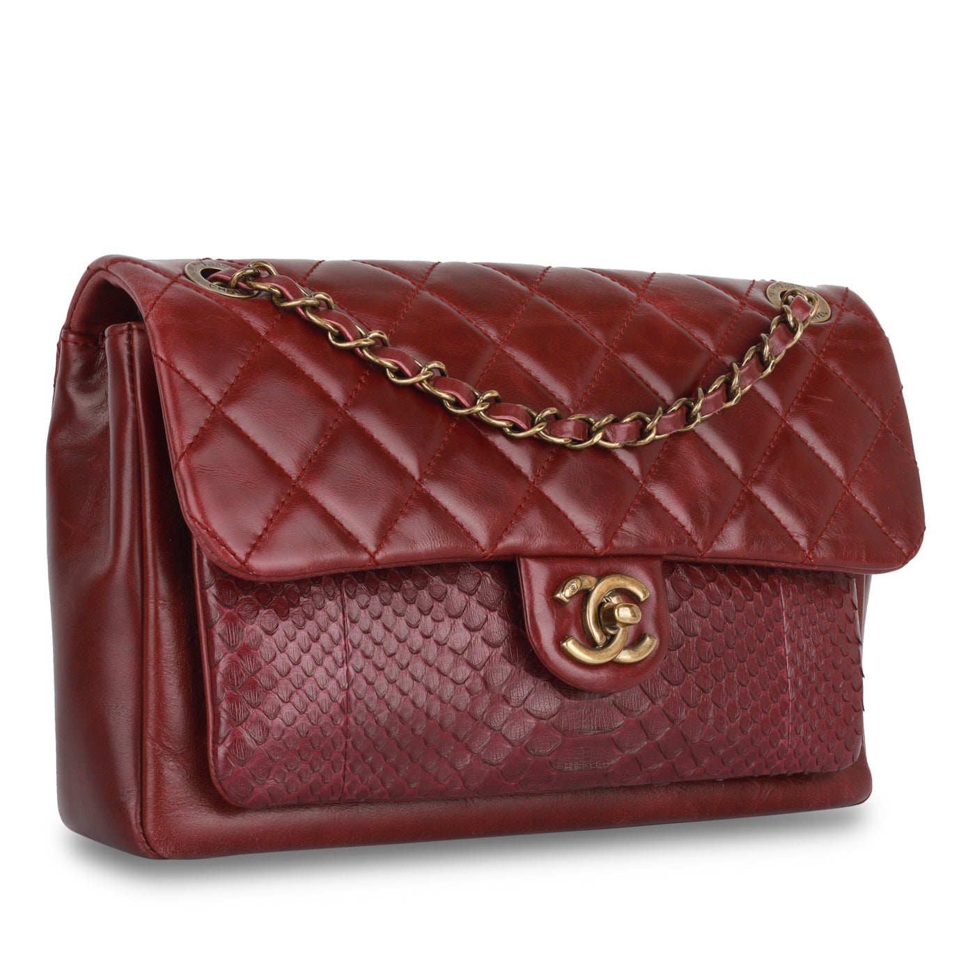 Chanel Seasonal Python Flap Bag