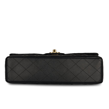 Chanel Classic Flap Lambskin Black Shoulder Bag Style 112
