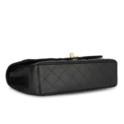Chanel Classic Flap Lambskin Black Shoulder Bag Style 112