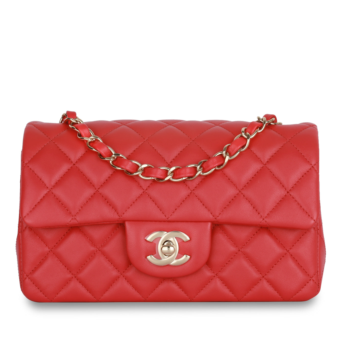 Chanel Classic Flap Lambskin Black Shoulder Bag Style 166