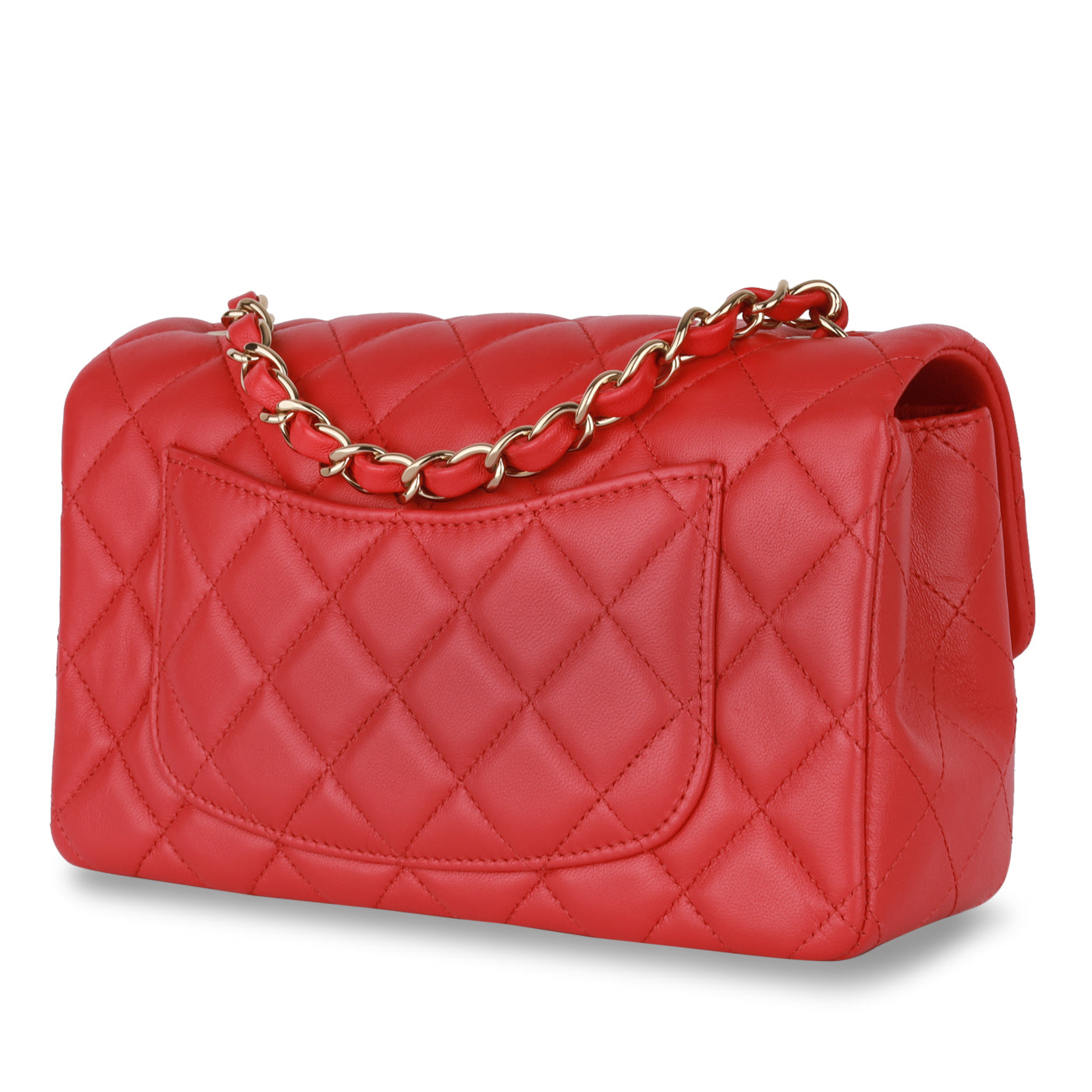 Chanel Classic Flap Lambskin Black Shoulder Bag Style 166