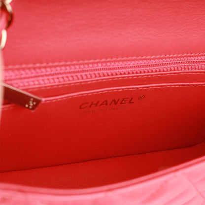 Chanel Classic Flap Lambskin Black Shoulder Bag Style 166