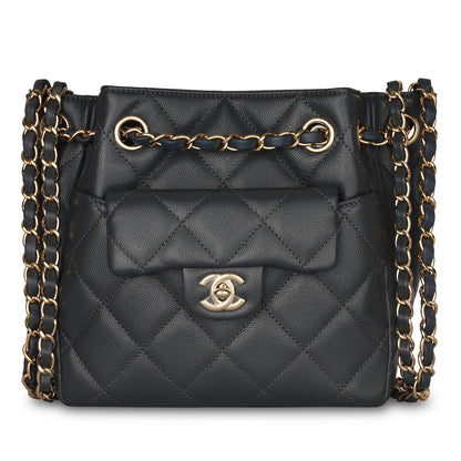 Chanel Gabrielle Caviar Black Shoulder Bag