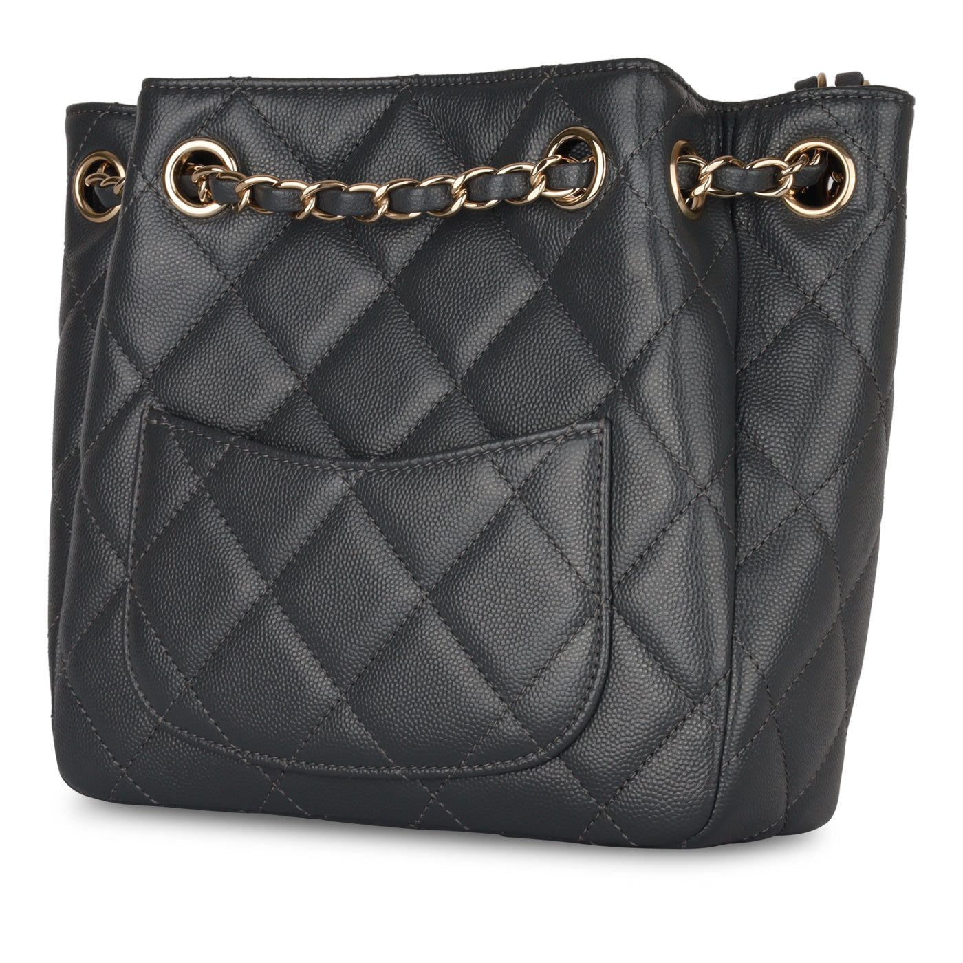 Chanel Gabrielle Caviar Black Shoulder Bag