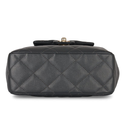 Chanel Gabrielle Caviar Black Shoulder Bag
