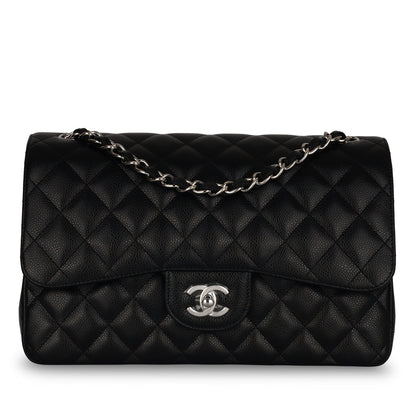 Chanel Classic Flap Lambskin Black Shoulder Bag Style 43