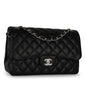 Chanel Classic Flap Lambskin Black Shoulder Bag Style 43