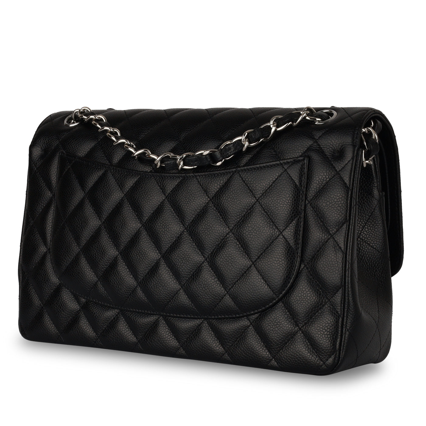 Chanel Classic Flap Lambskin Black Shoulder Bag Style 43