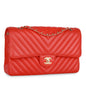 Chanel Classic Flap Lambskin Gold Shoulder Bag Style 34