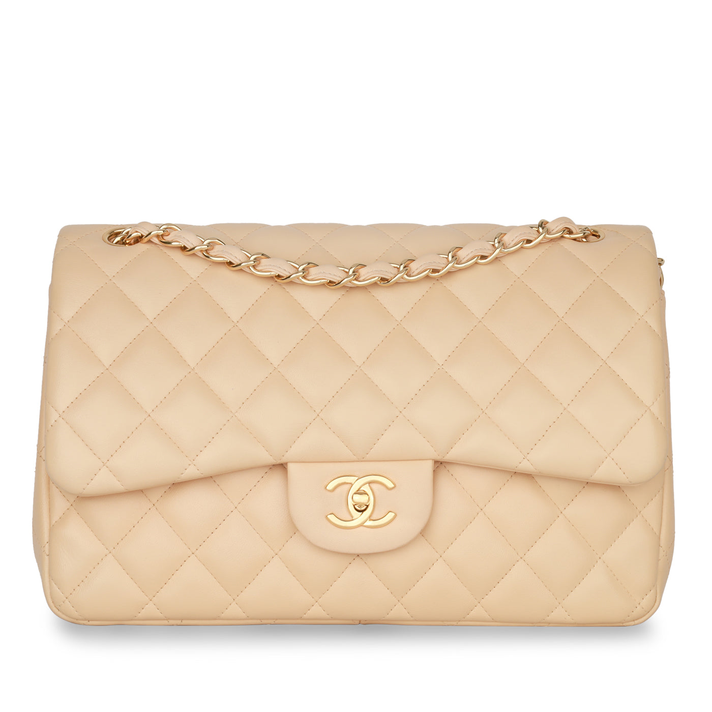Chanel Classic Flap Lambskin Gold Shoulder Bag Style 13