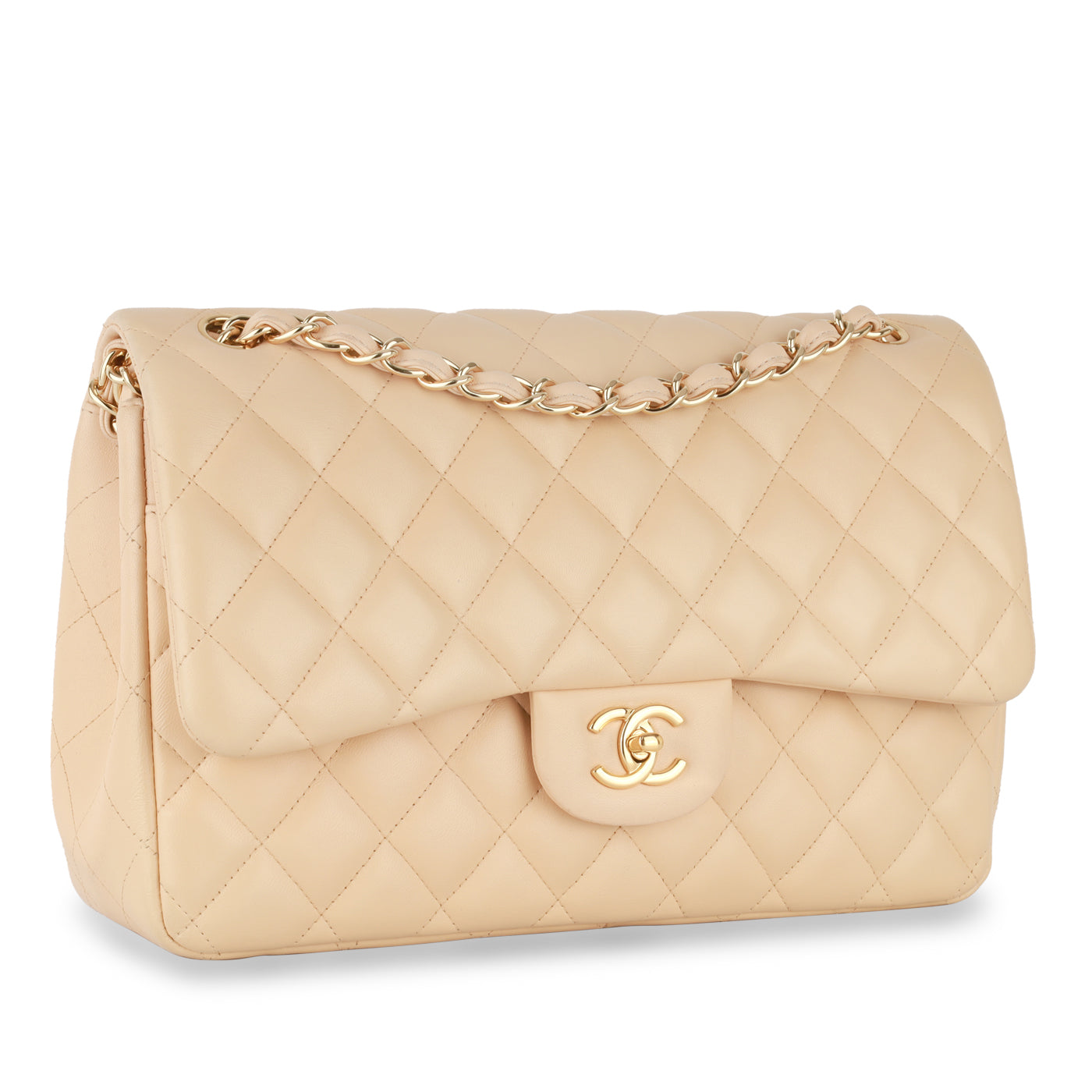Chanel Classic Flap Lambskin Gold Shoulder Bag Style 13