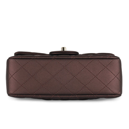Chanel Classic Flap Lambskin Brown Shoulder Bag Style 6