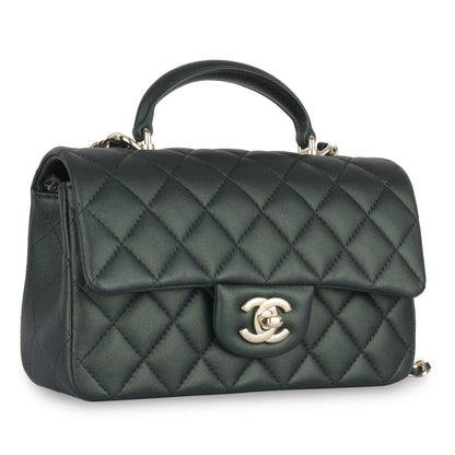 Chanel Classic Flap Lambskin Gold Shoulder Bag Style 71