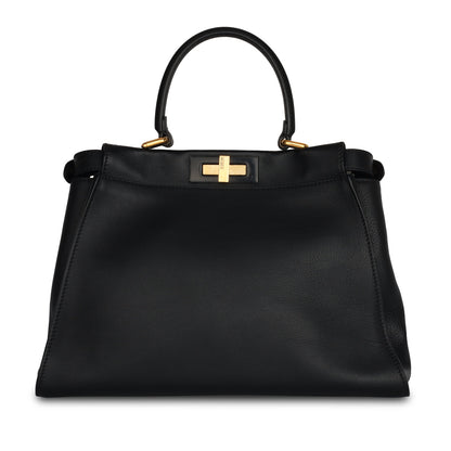 Fendi Peekaboo Leather Red Handbag Style 53