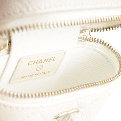 Chanel Vanity Caviar Gold Clutch Style 5