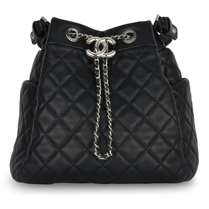 Chanel Luxury Lambskin Black Handbag Style 13