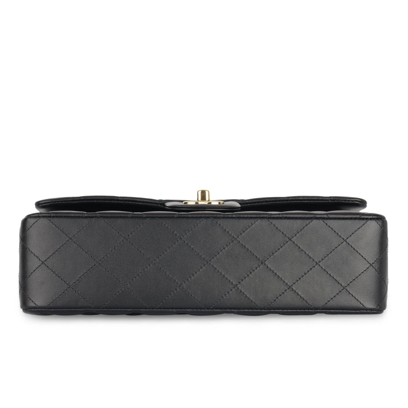 Chanel Classic Flap Lambskin Black Shoulder Bag Style 110