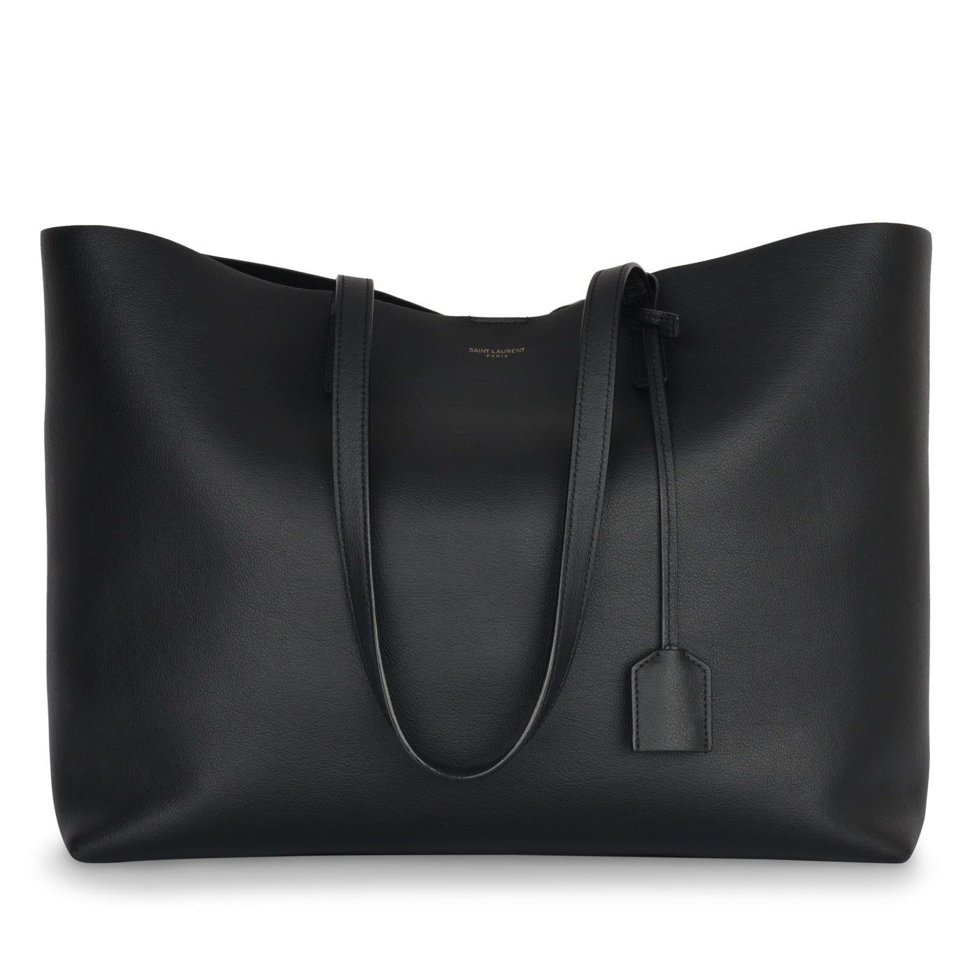 Saint Laurent Leather Black Tote Bag Style 8