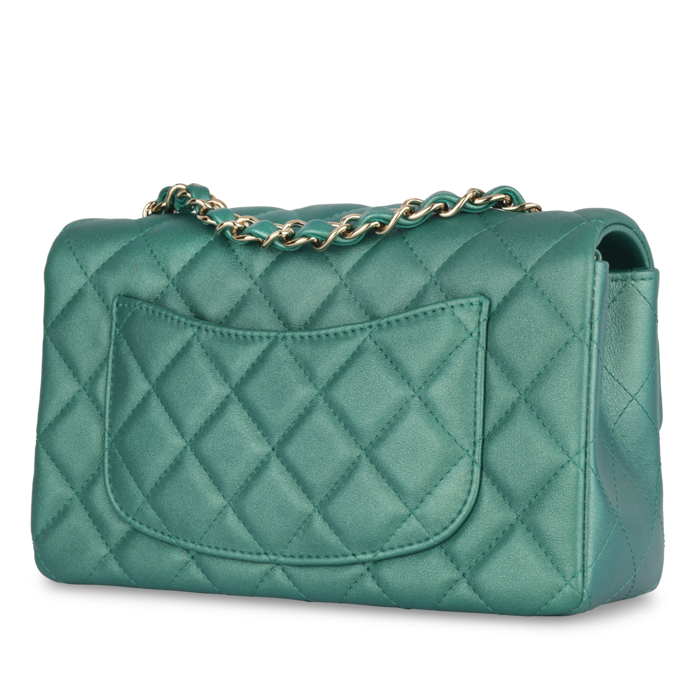Chanel Classic Flap Lambskin Gold Shoulder Bag Style 68