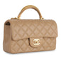 Chanel Classic Flap Lambskin Gold Shoulder Bag Style 70