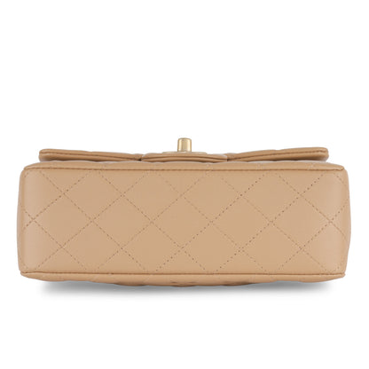 Chanel Classic Flap Lambskin Gold Shoulder Bag Style 70
