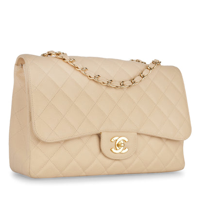 Chanel Classic Flap Caviar Gold Shoulder Bag Style 5
