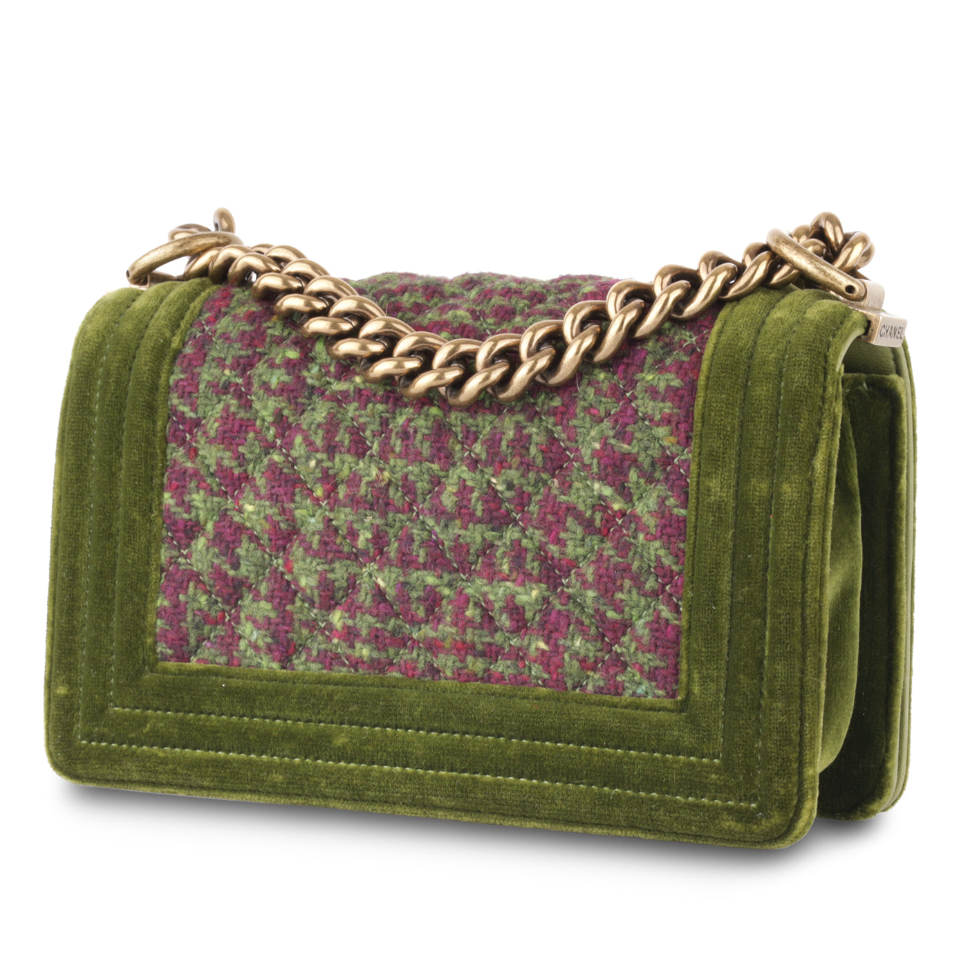 Chanel Boy Bag Tweed Black Shoulder Bag