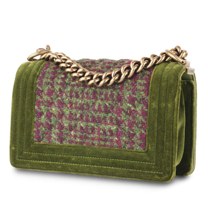 Chanel Boy Bag Tweed Black Shoulder Bag