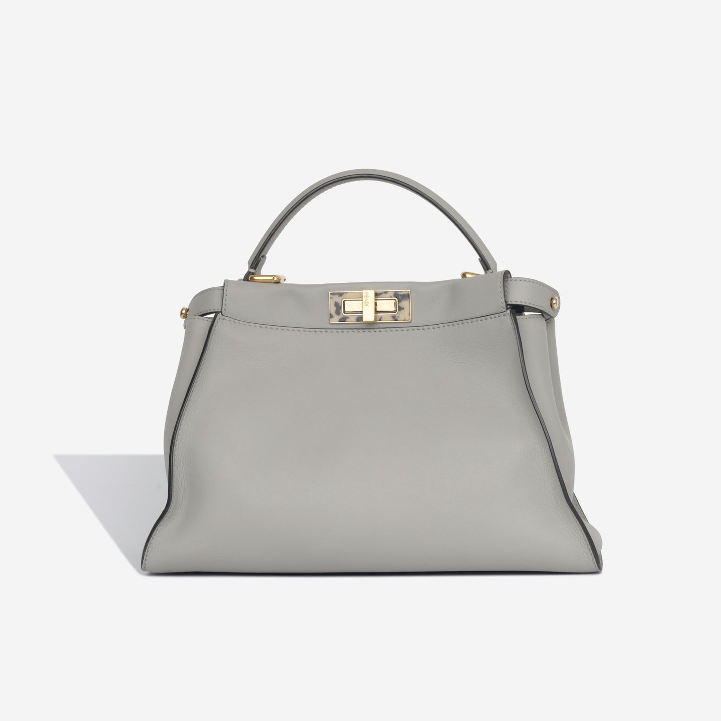 Fendi Peekaboo Leather Red Handbag Style 52