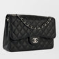 Chanel Classic Flap Lambskin Black Shoulder Bag Style 39